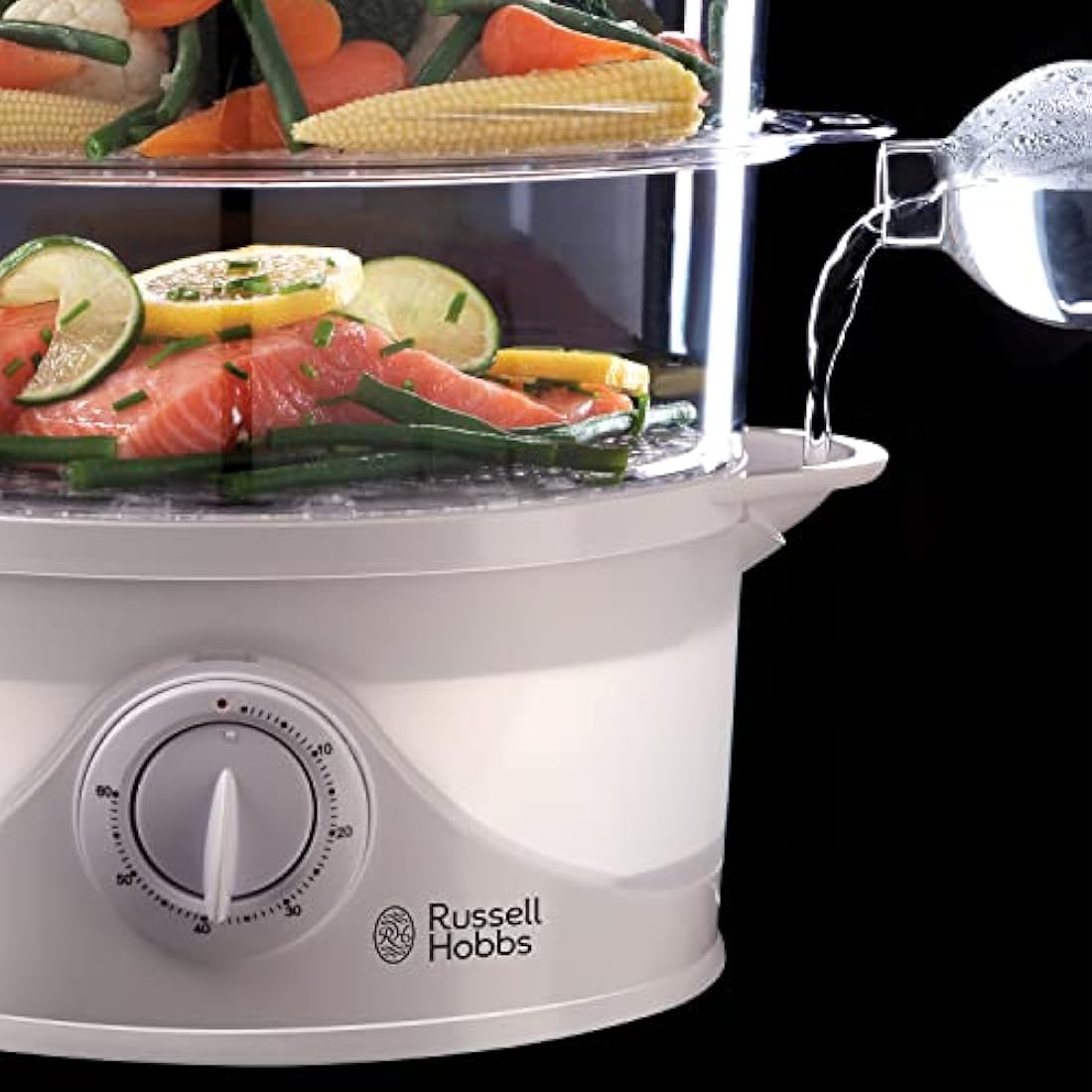 Russell Hobbs 3-Tier Electric Food Steamer | 9L BPA-Free 800W
