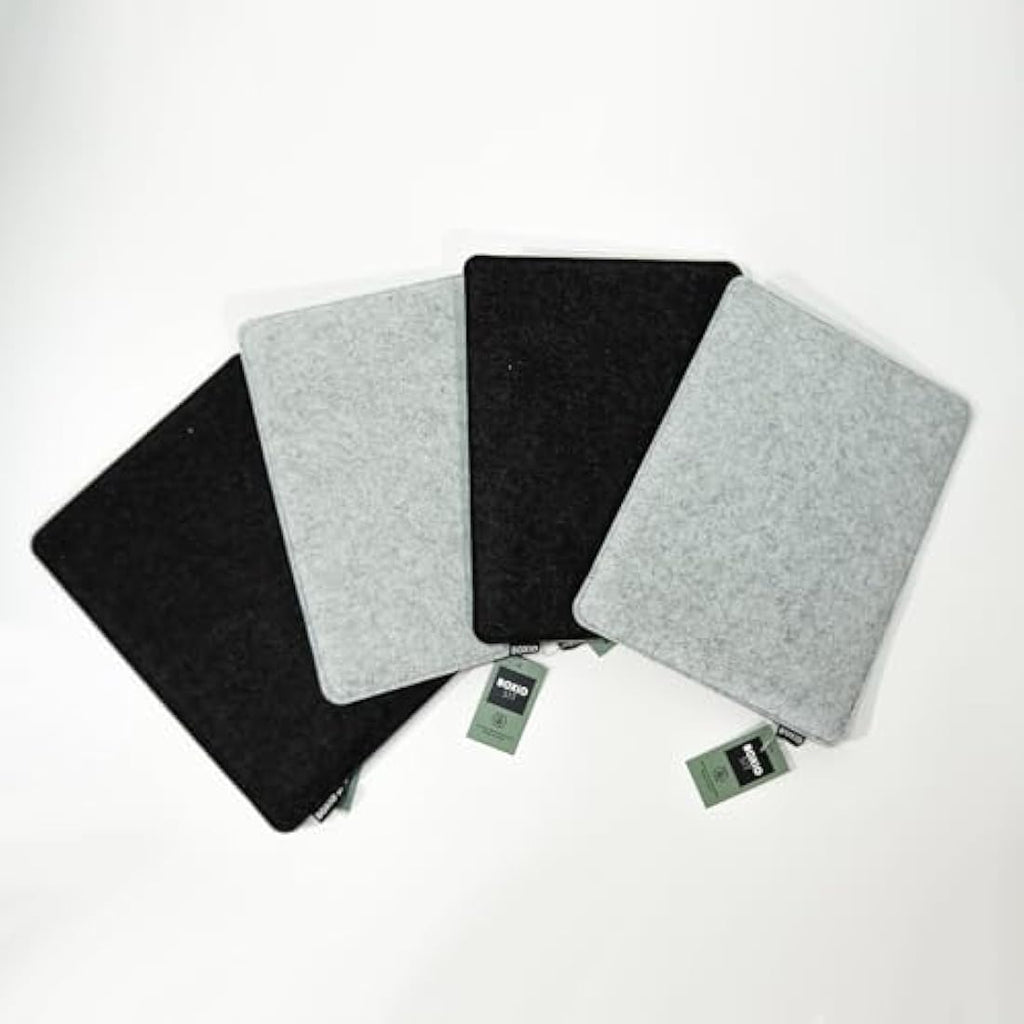 BOXIO Sit – Pack of 4 Recycled Felt Seat Cushions for Camping, 40x30cm