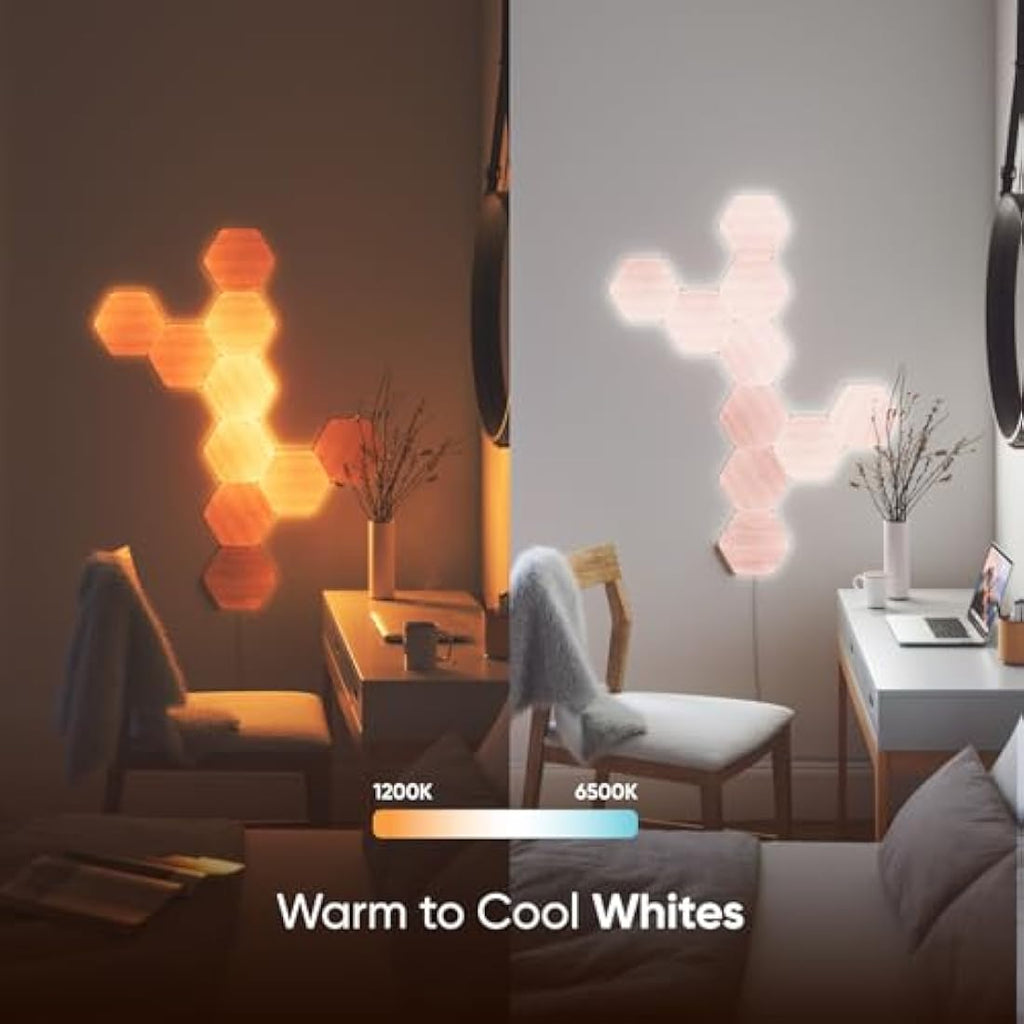Nanoleaf Elements Hexagon Expansion Pack – 3 Wood Look LED Panels