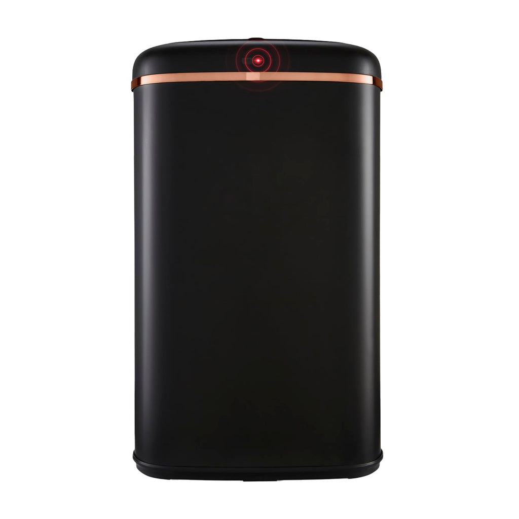 Tower Cavaletto Square Sensor Bin - 58L Large Kitchen Waste Bin, Black