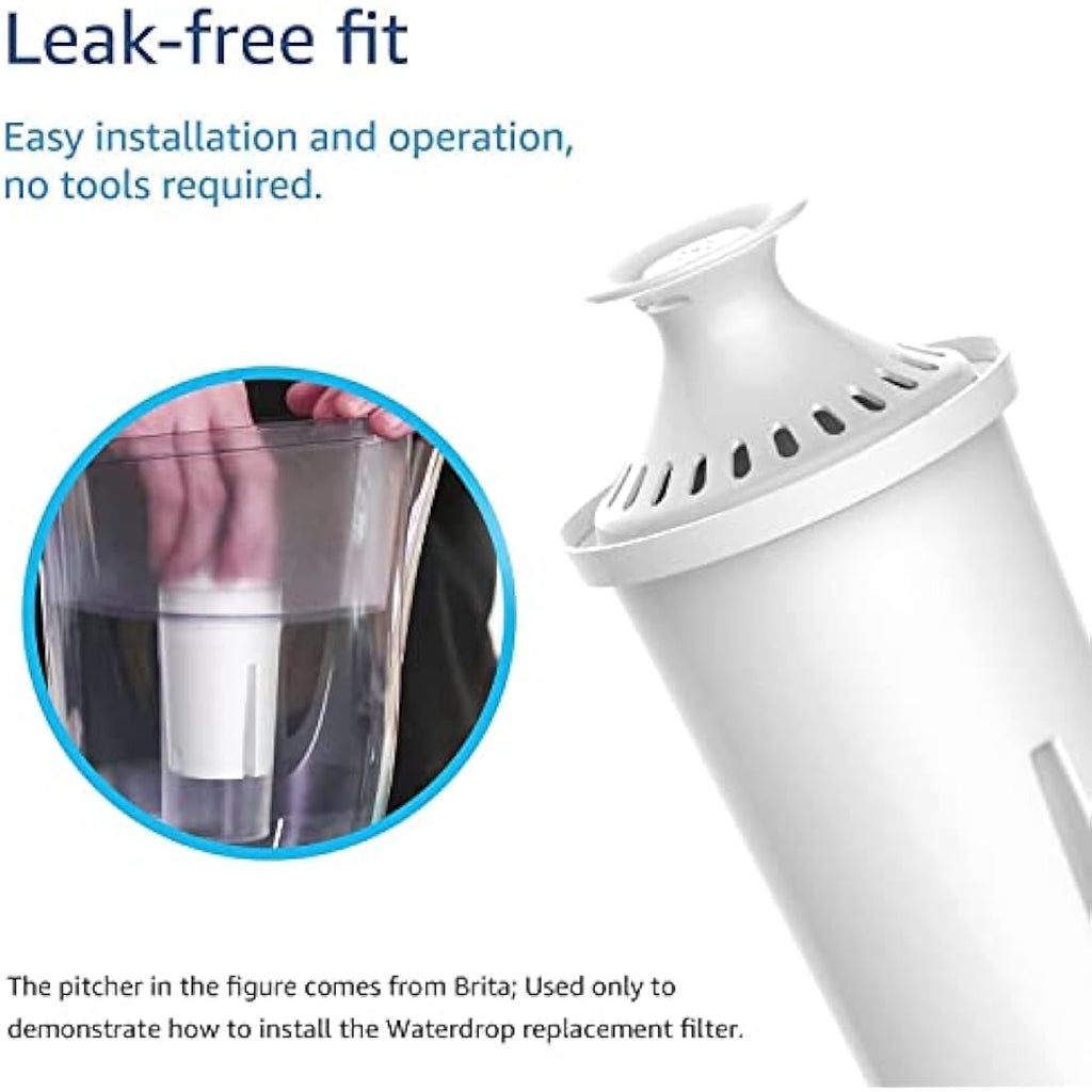 Waterdrop Replacement Filter for Brita Classic Pitchers - 12 Pack