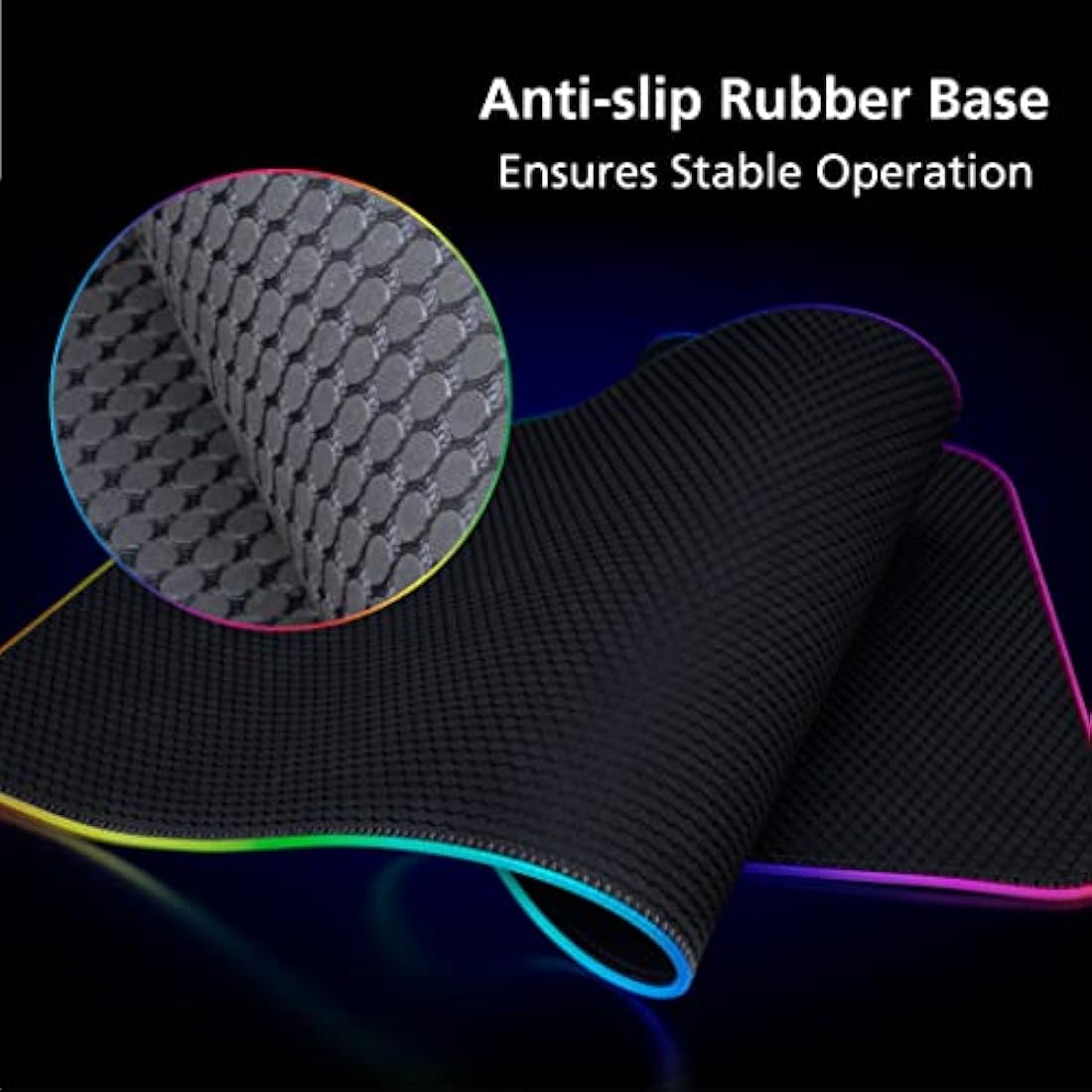 Akasa SOHO RS RGB Gaming Mouse Pad – Water-Resistant & Anti-Slip Base