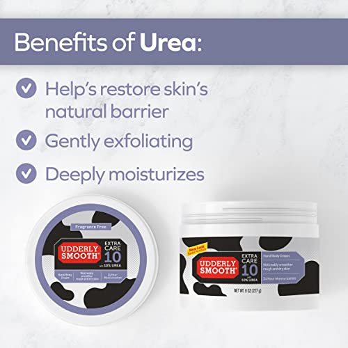 Udderly Smooth Extra Care 10% Urea Cream - Unscented 8oz (2 Pack)