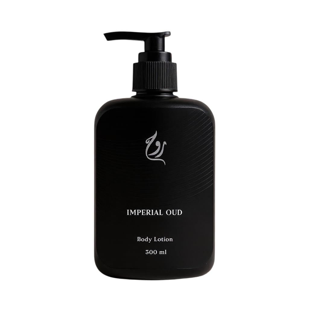 ROUH Imperial Oud Body & Hand Lotion - 300ml Hydrating Amber Moisturiser