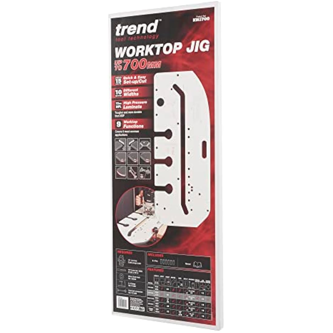 Trend KWJ700 Kitchen Worktop Jig for Laminate & Timber - 700mm