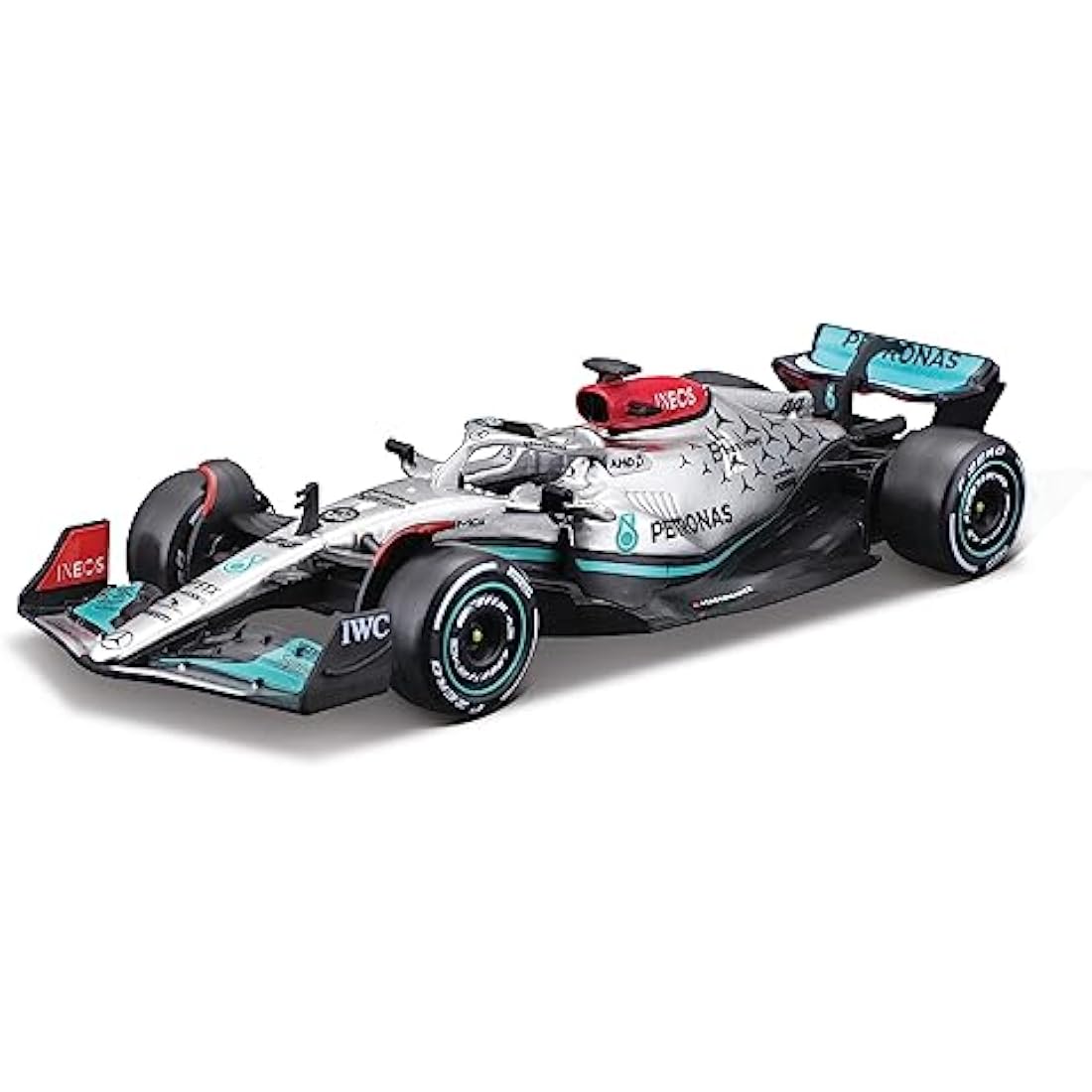 Bburago Mercedes F1 W13 Lewis Hamilton 1:43 Die-Cast Race Car Model