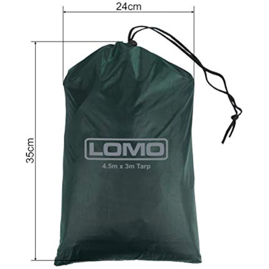 Lomo 4.5m x 3m Bushcraft Tarp - Waterproof Survival Bivi Shelter