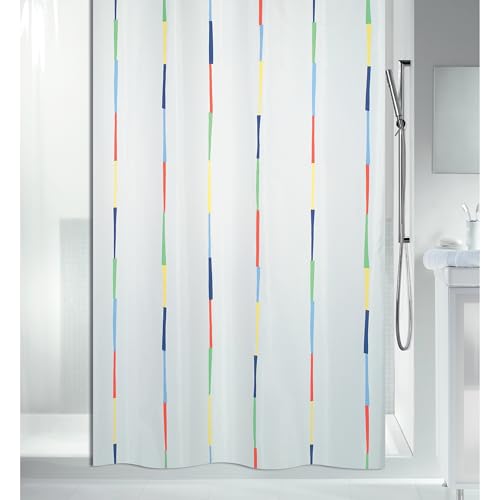 Spirella Dario Polyester Shower Curtain – Water-Repellent, 180x200cm