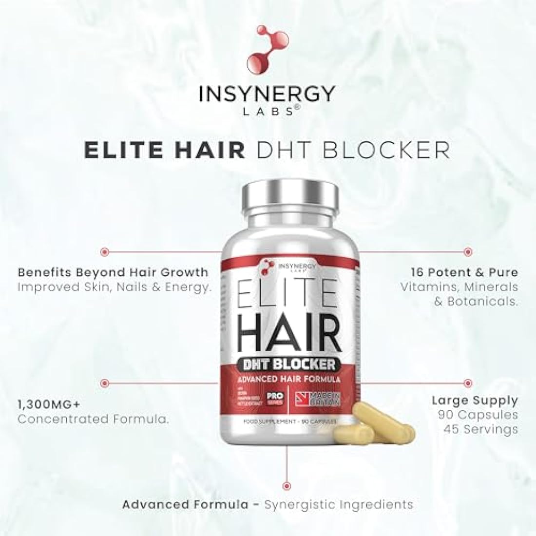 Insynergy Labs DHT Blocker Hair Growth Supplement - 90 Capsules
