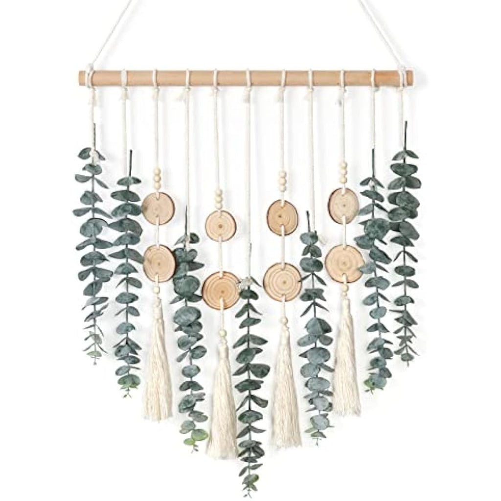 Artificial Eucalyptus Wall Hanging – Boho Farmhouse Greenery