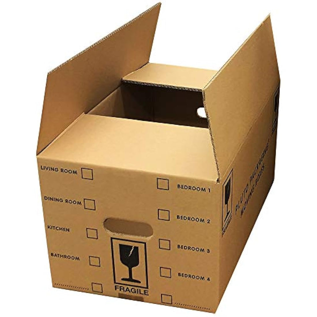 Large Cardboard Moving Boxes - 44L Packing Pack of 40