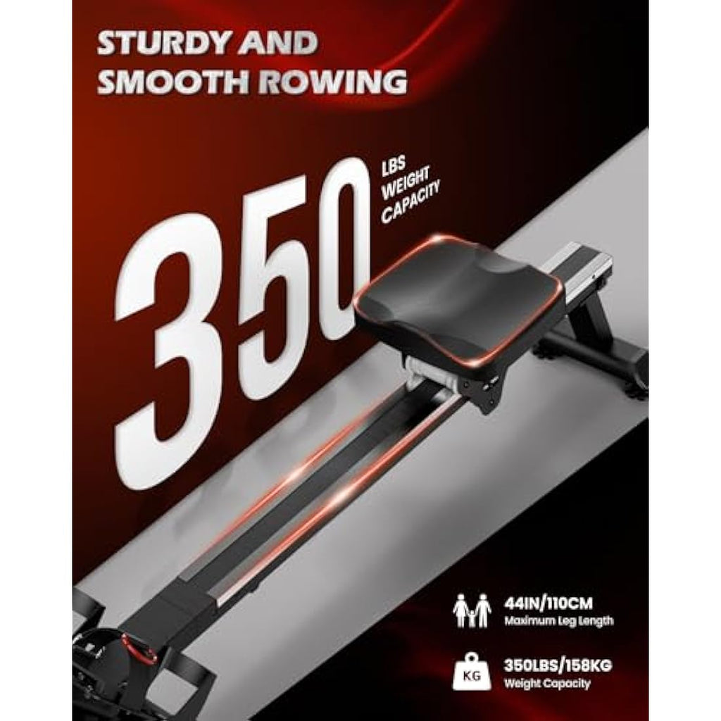 PASYOU PW30 Water Rowing Machine – Foldable Home Rower with Bluetooth