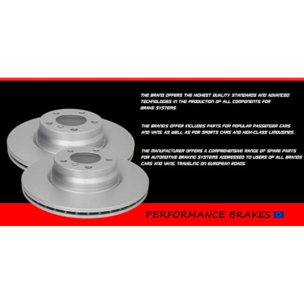 Rear Brake Discs for Opel Astra H Classic - 264mm (2 Pcs)