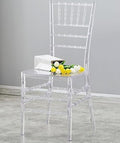 KAIHAOWIN Clear Acrylic Chiavari Chair – Modern Crystal Wedding Seating