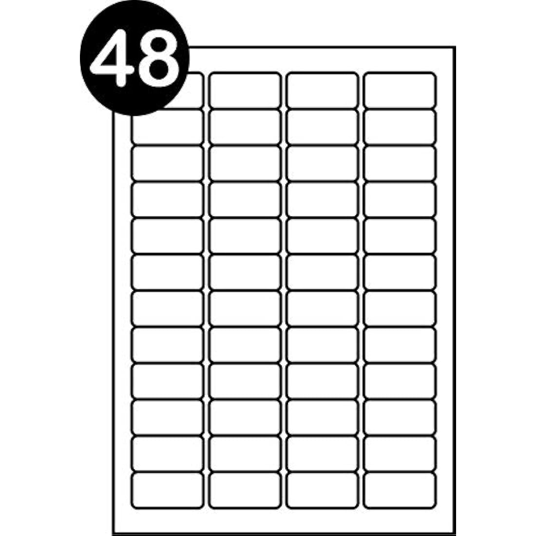 A4 Self Adhesive Address Labels | 4800 Labels | 100 Sheets