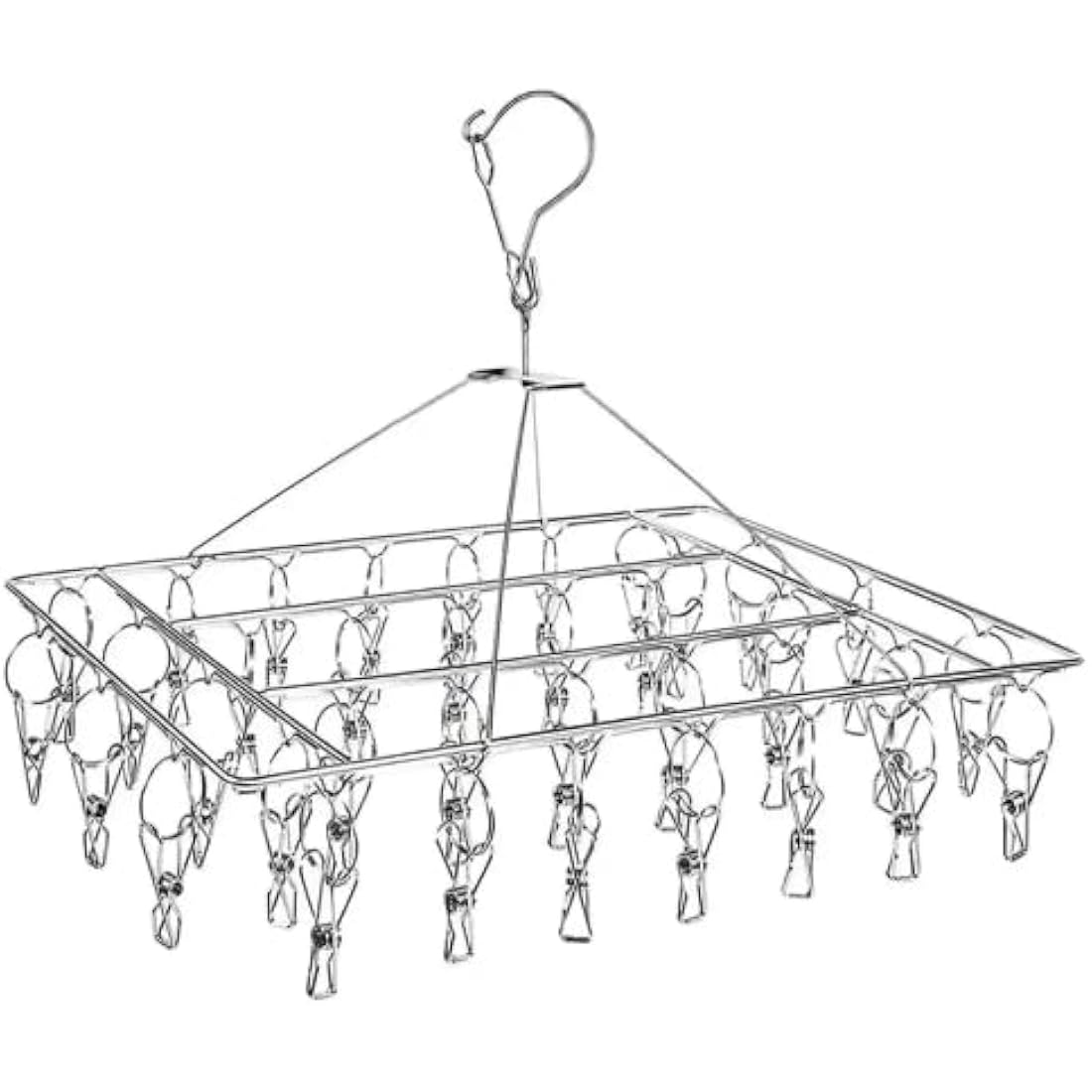 Jolof Store Stainless Steel Sock Hanger – 36 Peg Heavy Duty Drying Rack