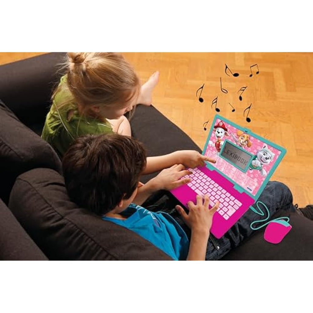 Lexibook Paw Patrol Bilingual Educational Laptop - 124 Activities, Pink