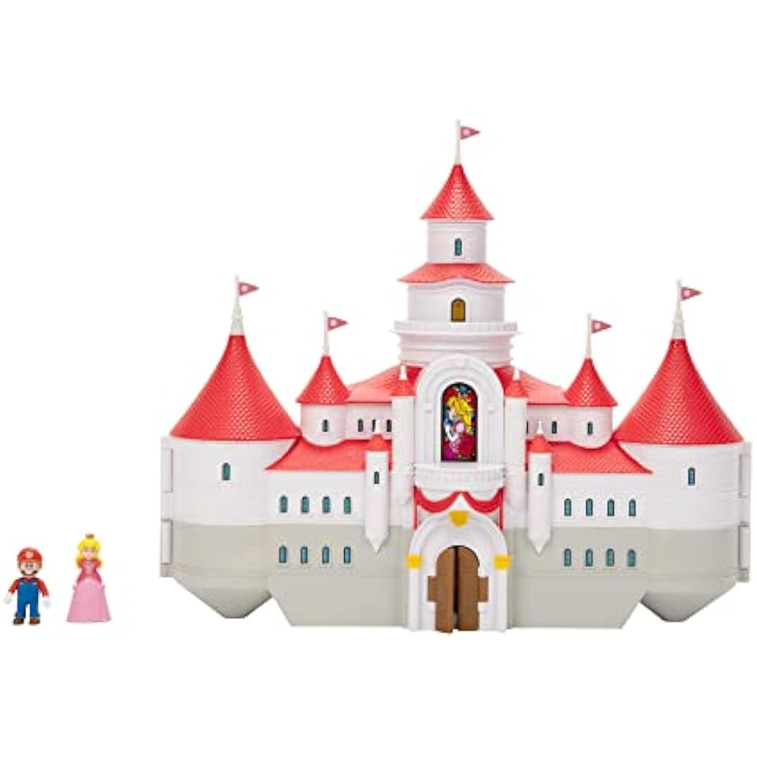 Nintendo Super Mario Movie Mushroom Kingdom Castle Playset with Figures
