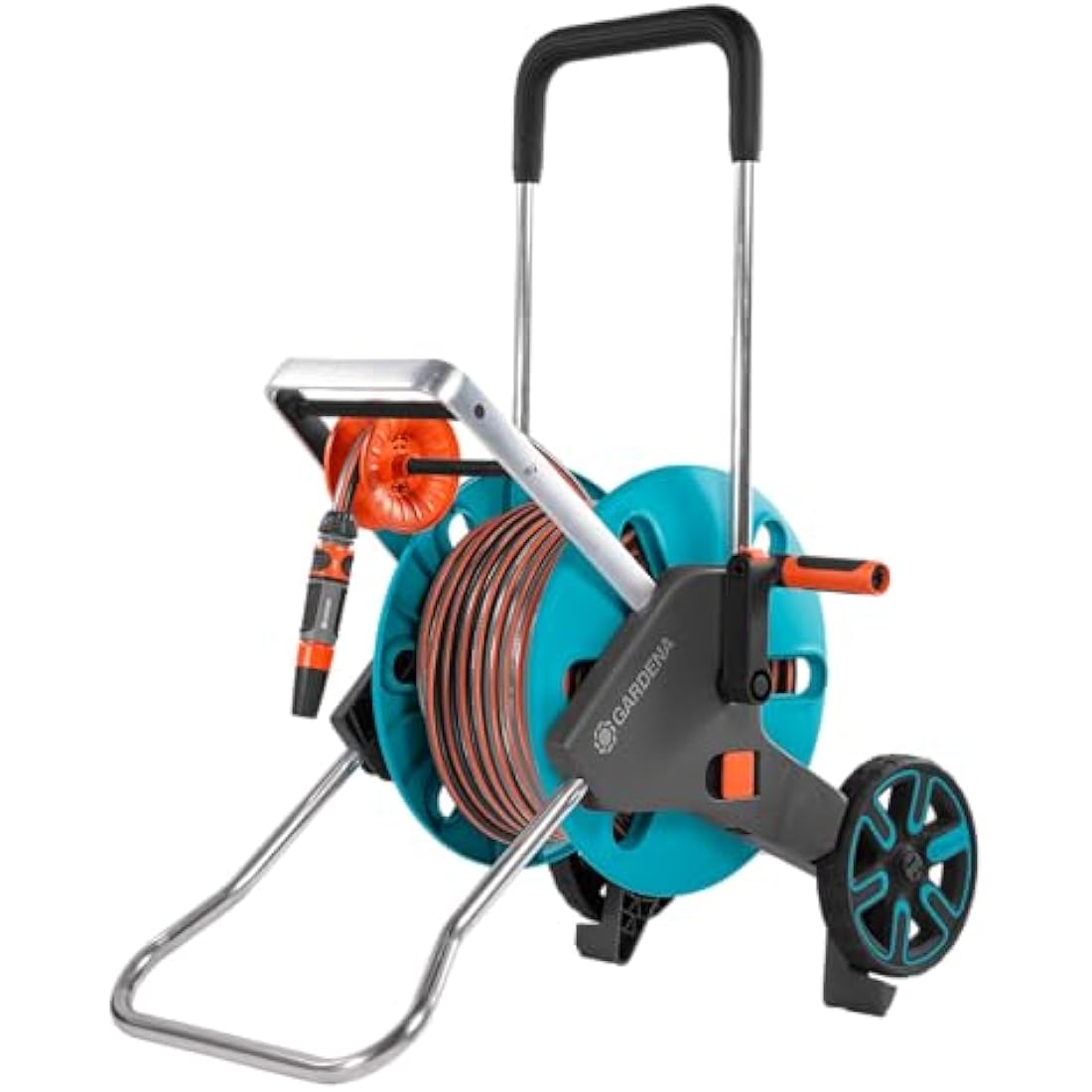 Gardena CleverRoll M Easy Hose Cart Set | 20m Hose & Stable Metal Frame