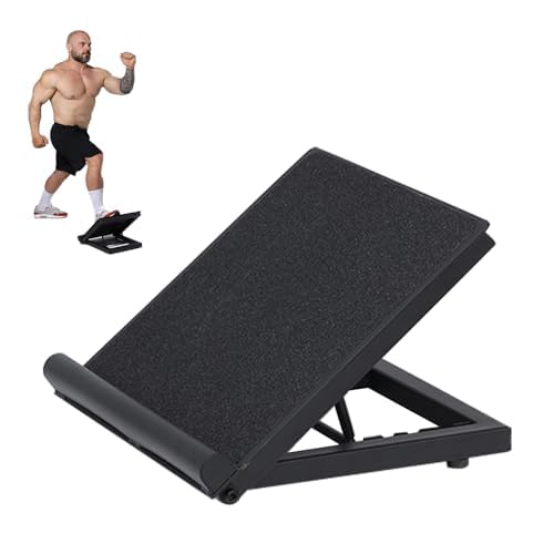 Yes4All Steel Slant Board & Calf Stretcher | Adjustable Non-Slip Squat Wedge