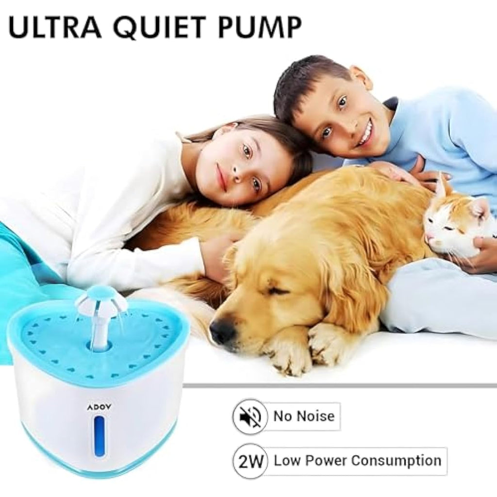 Cat Water Fountain – 2.4L Automatic Pet Dispenser with LED