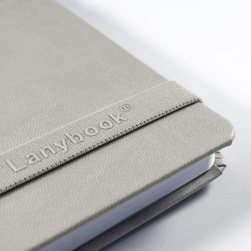 Lanybook ProDS Large Squared Notebook – Beige Hardcover, 192 Pages