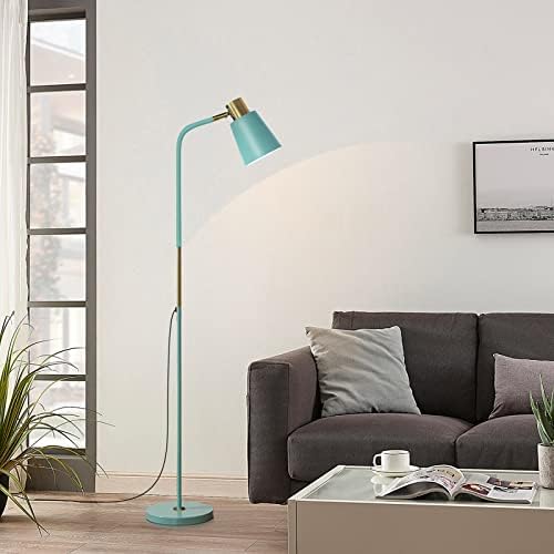 Industrial Floor Lamp – Adjustable Metal Task Light (Green)