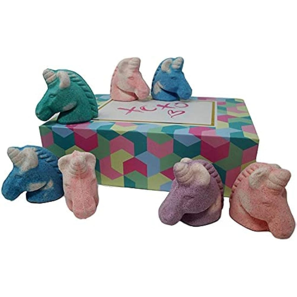Jolof Store Unicorn Kids Bath Bombs – 12pc Glitter Gift Set with Shea Butter