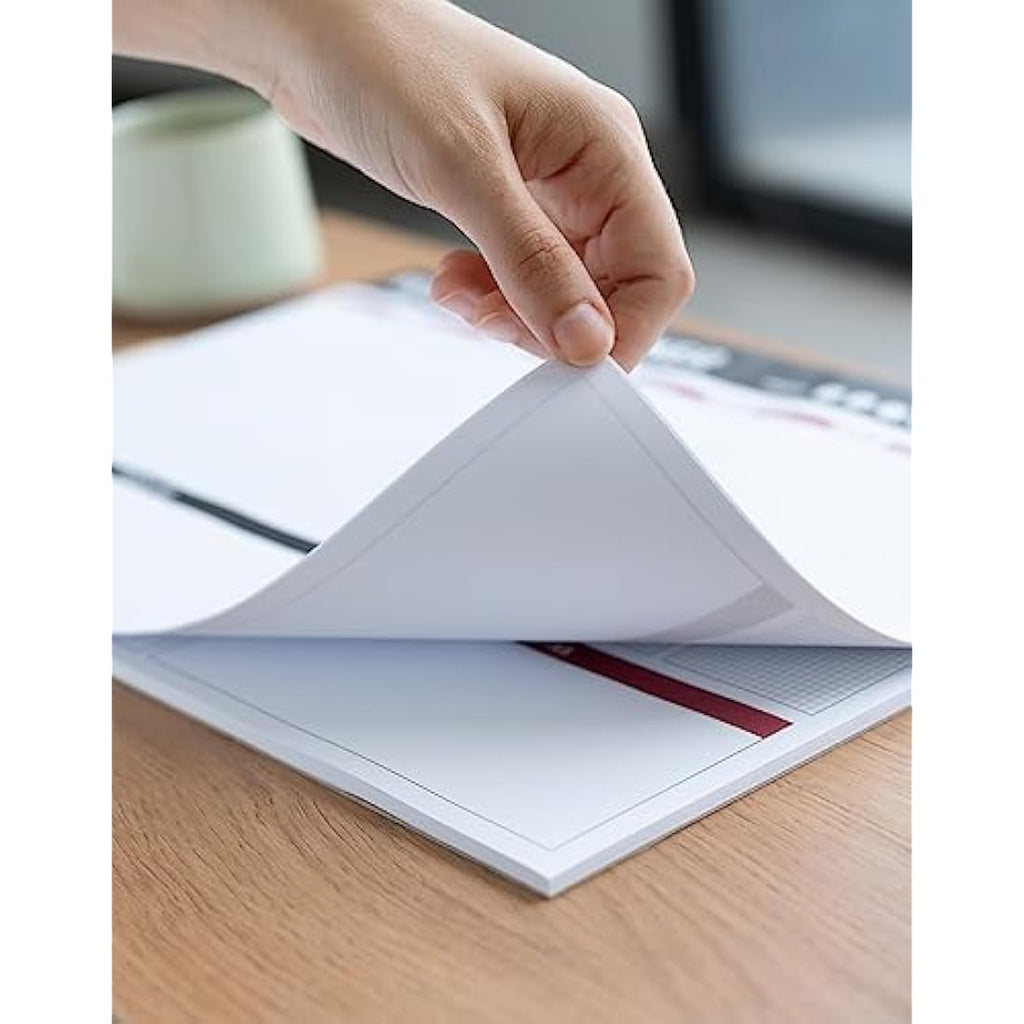 Undated Weekly Planner - A3 Desk Calendar & Tear Off Notepad