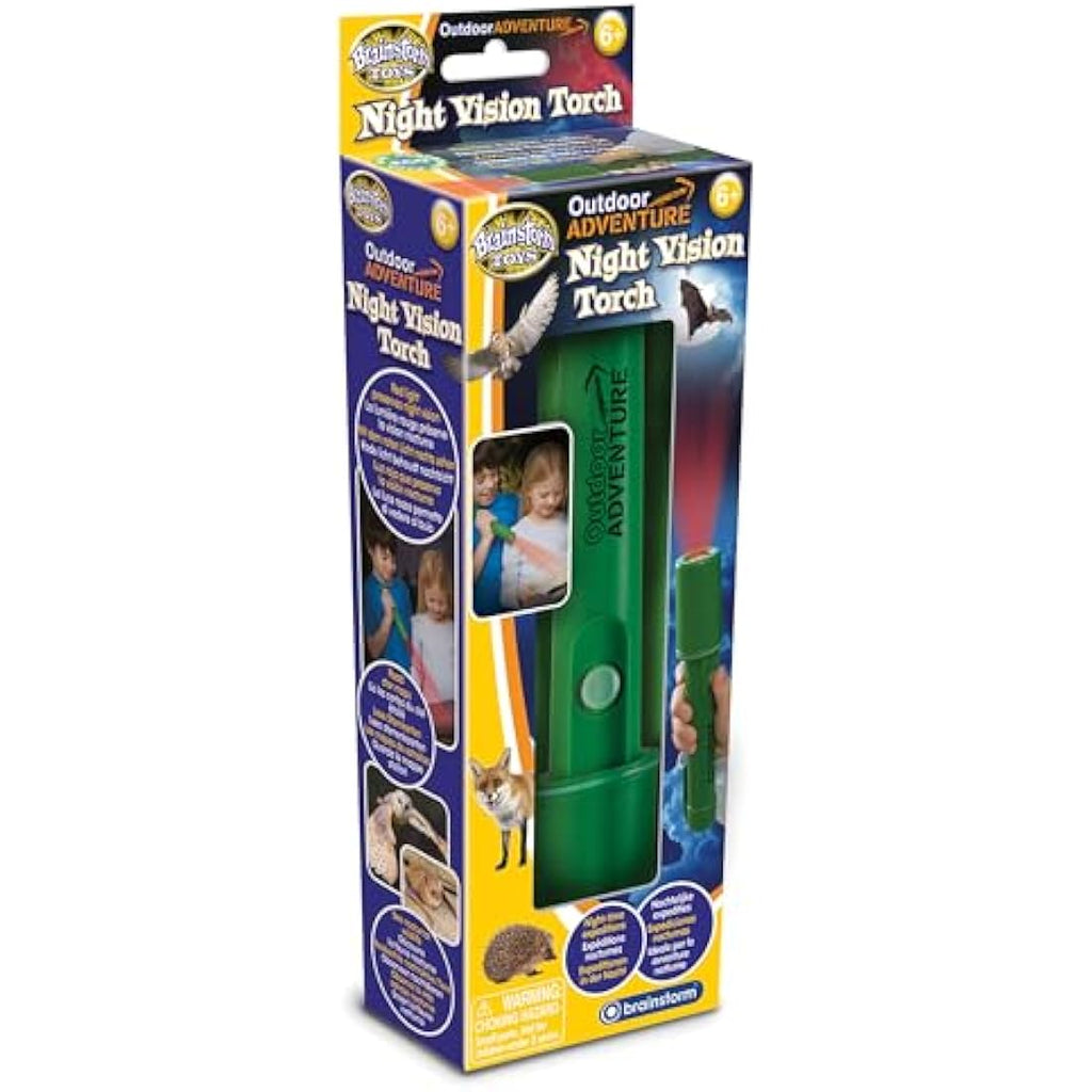 Brainstorm Toys Kids Night Vision Torch – Red LED Outdoor Adventure Light