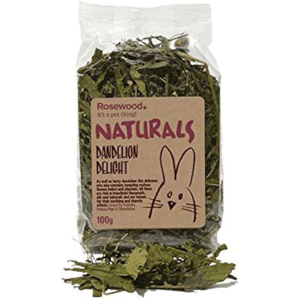 Rosewood Naturals Dandelion Delight Small Animal Foraging Treat - 100g