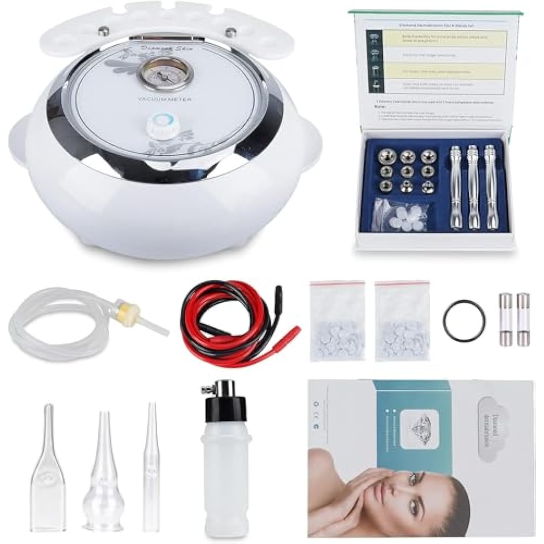 Jolof Store 3-in-1 Diamond Microdermabrasion Machine - Professional Home Spa