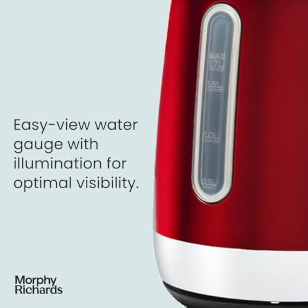 Morphy Richards Equip Electric Kettle | 1.7L Rapid Boil Stainless Steel