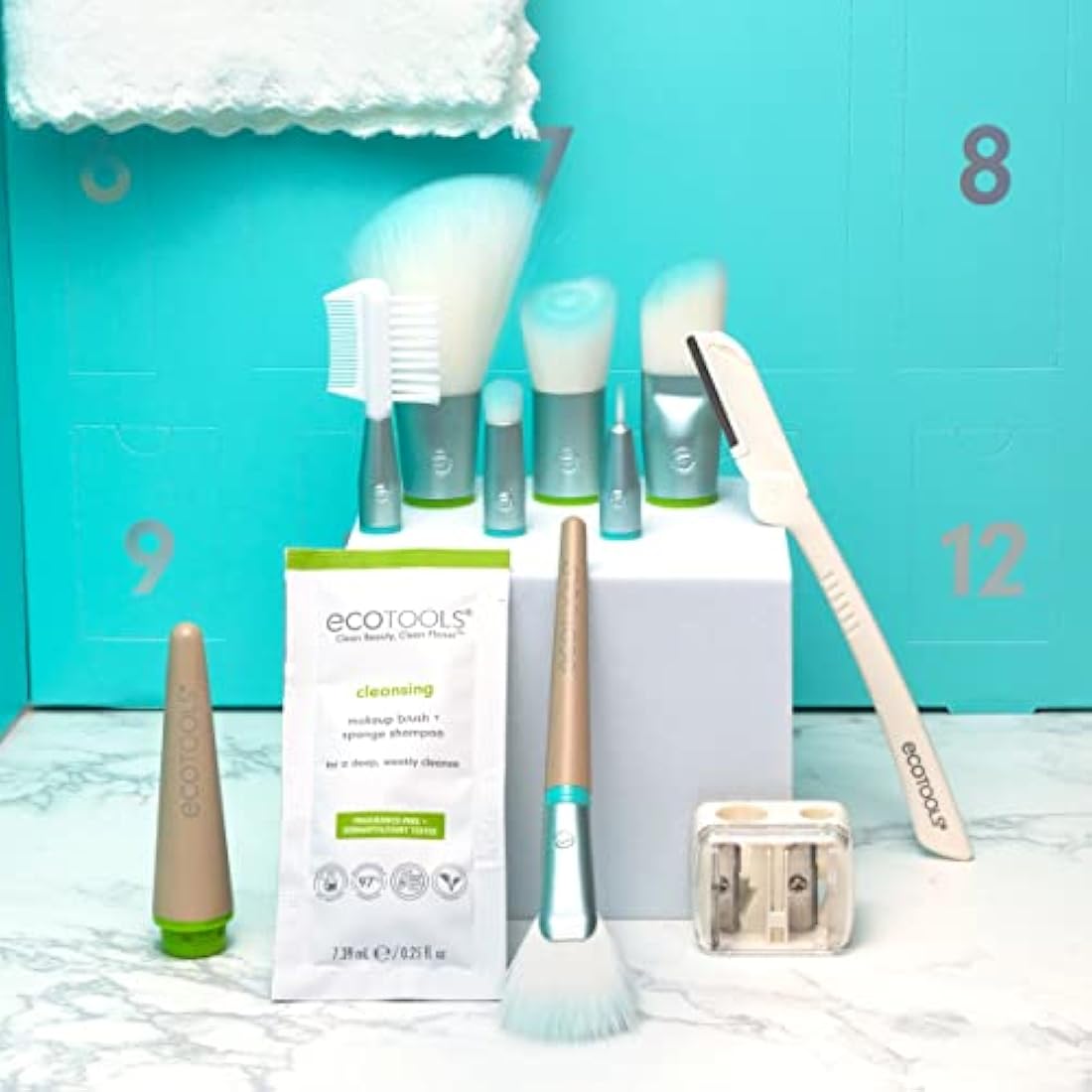EcoTools 12 Days of Bliss Makeup Brush and Beauty Sponge Gift Set