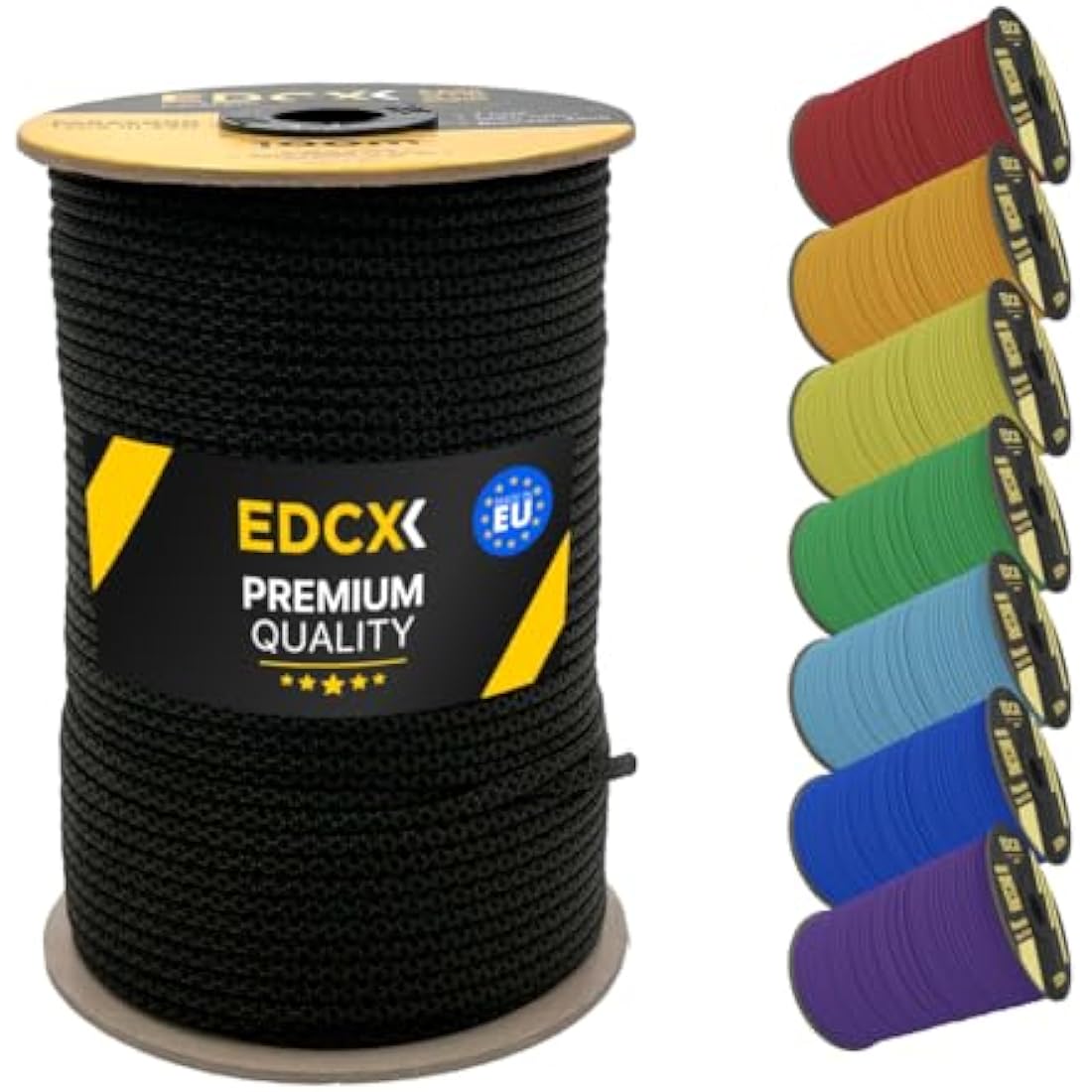 EDCX 550 Paracord – 4mm 7-Strand Nylon Rope for Camping & DIY, 15m
