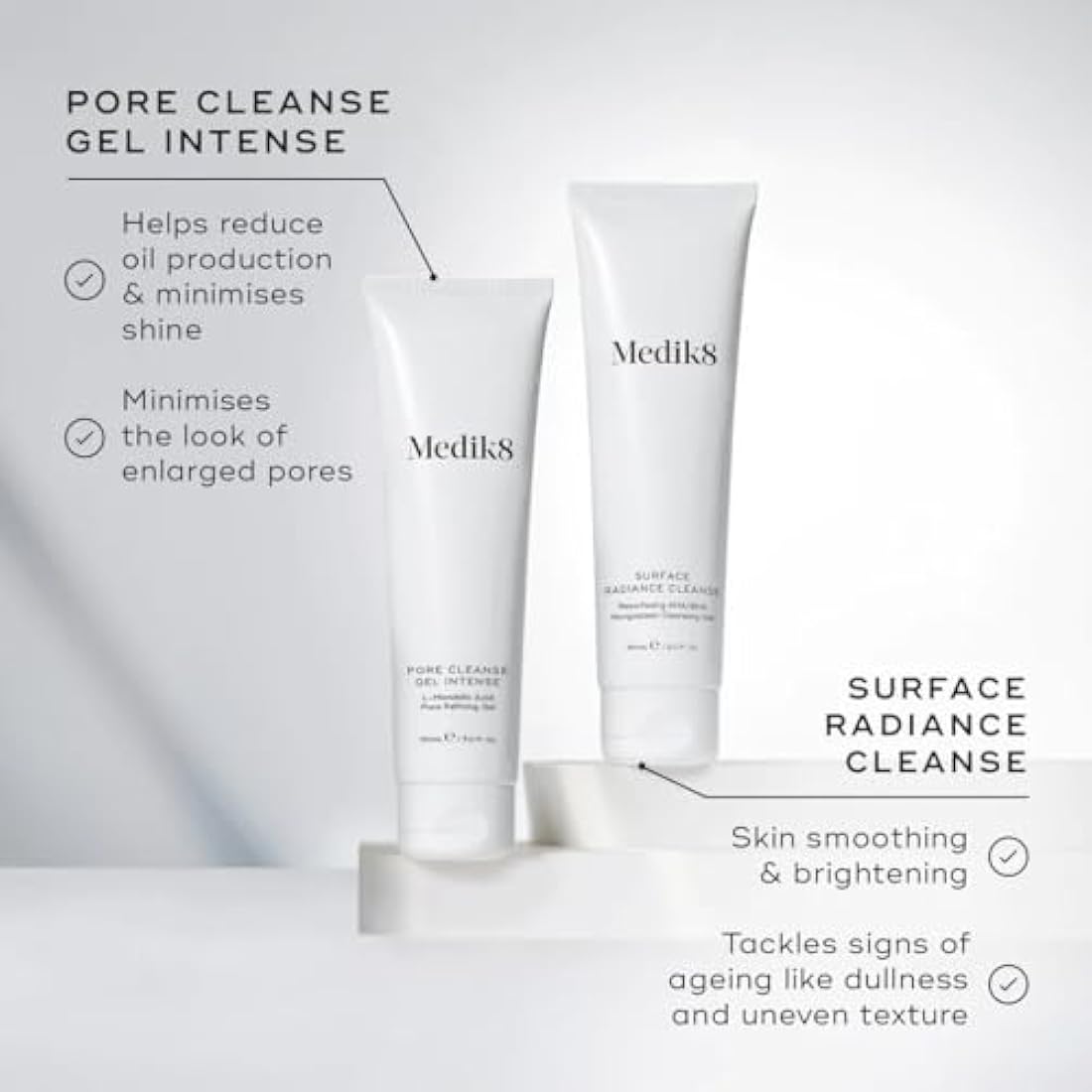 Medik8 Surface Radiance Cleanse – AHA/BHA Resurfacing Gel 150ml