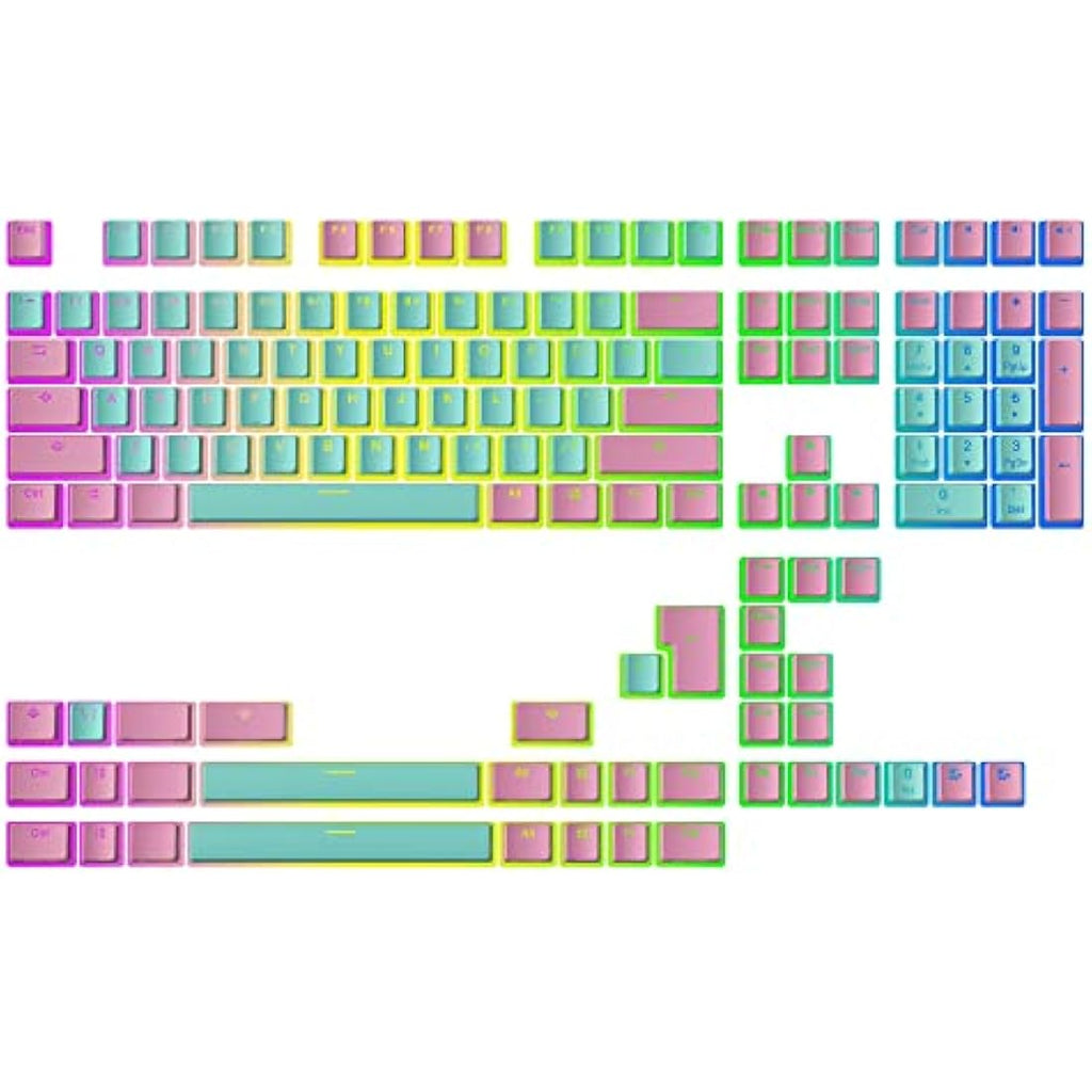 Pudding V2 PBT Keycaps – 145 Double Shot RGB OEM Profile