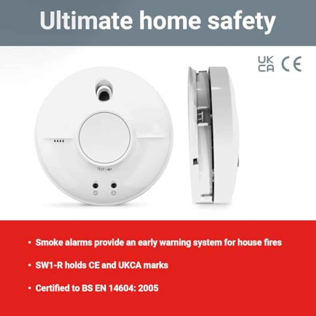 FireAngel SW1-R Mains Powered Optical Smoke Alarm with Battery Backup