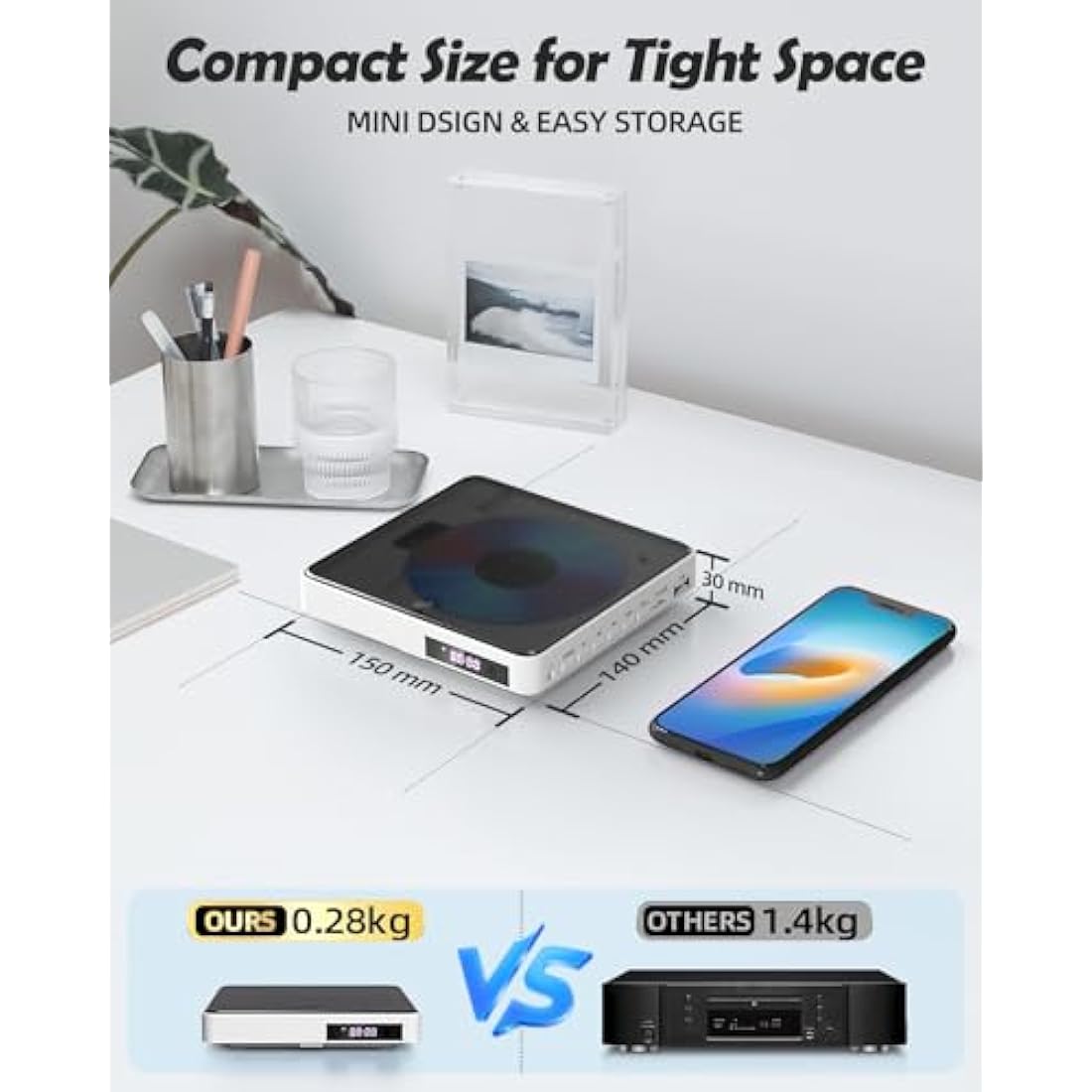 Arafuna Multi Region DVD Player – 1080P HDMI & AV Output for TV