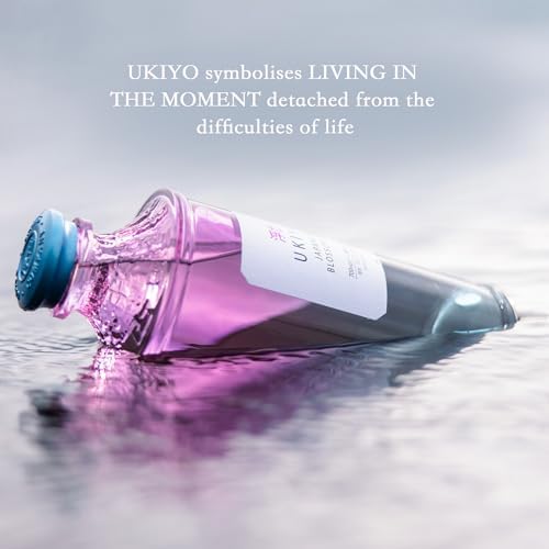 Ukiyo Blossom Japanese Craft Gin | Floral Sakura & Yuzu | 70cl, 40% ABV