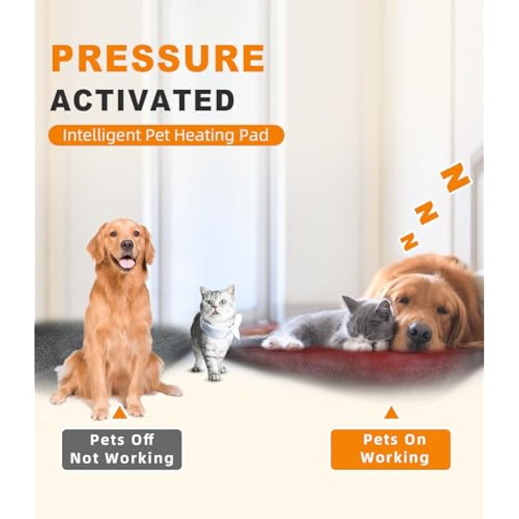 Pressure Activated Pet Heating Pad – Waterproof 18x22"