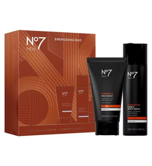 No7 Men Energising Duo Gift Set – Face Wash & Body Wash Grooming Kit