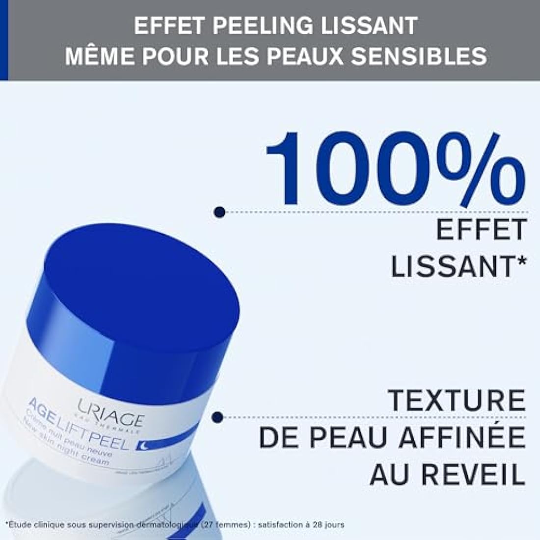 Uriage Age Lift Peel Night Cream – Anti-Aging Skin Renewal Treatment 50ml