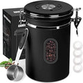 ROCKY&CHAO Airtight Coffee Canister - 2800ml Stainless Steel Storage