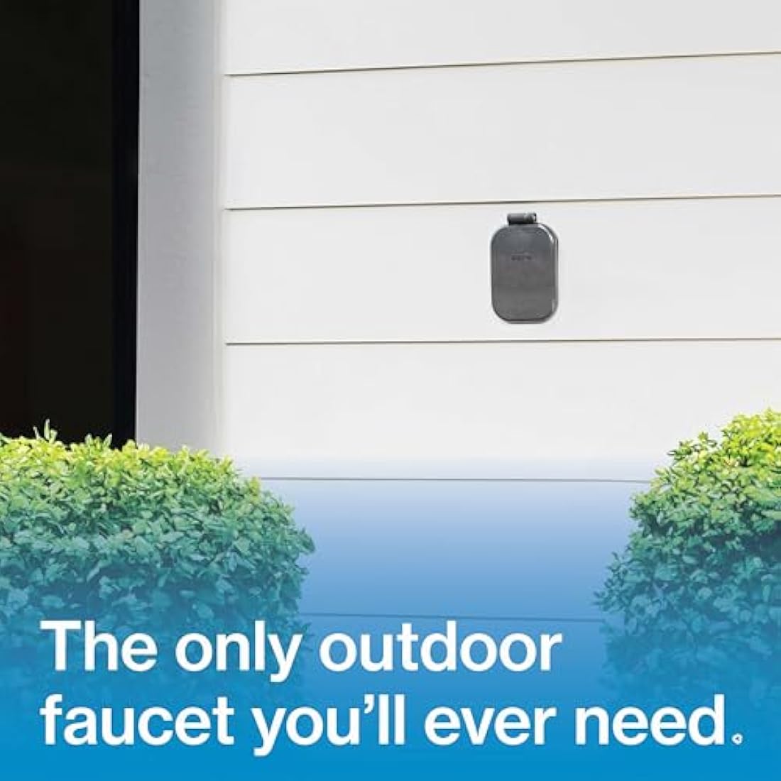 Aquor House Hydrant V2+ Frost-Free Outdoor Faucet, 8 Inch, Slate Gray