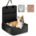 HAPPY HACHI Dog Car Booster Seat - Waterproof Washable Pet Travel Bed