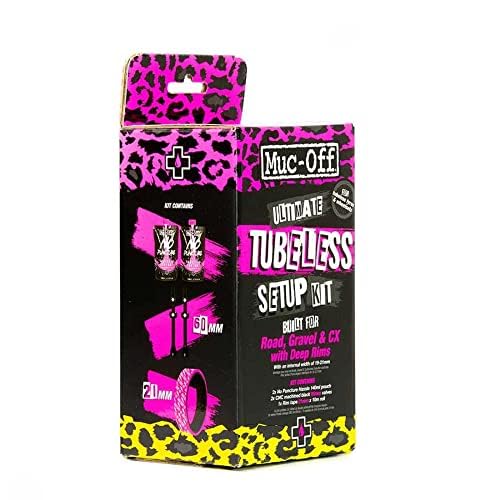 Muc-Off Ultimate Tubeless Setup Kit - Road/Gravel/CX 60mm Valves