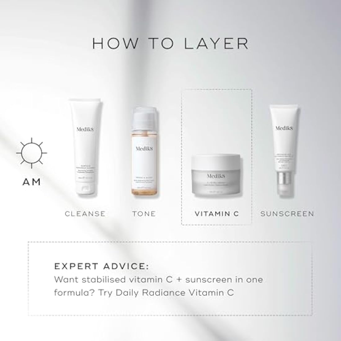 Medik8 C-Tetra Cream | Vitamin C Radiance Face Moisturizer - 50ml