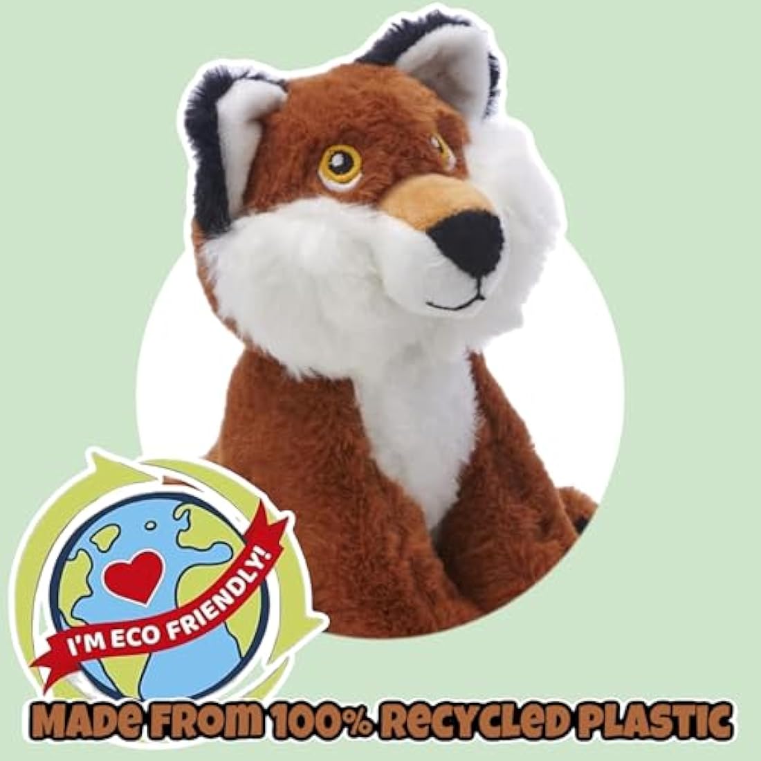 Deluxe Paws Your Planet Fox Eco Plush – 15cm Recycled Soft Toy