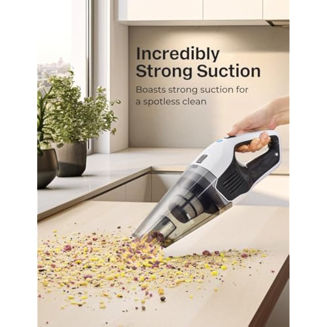 Jolof Store Handheld Vacuum – Cordless 8Kpa Suction Portable Cleaner